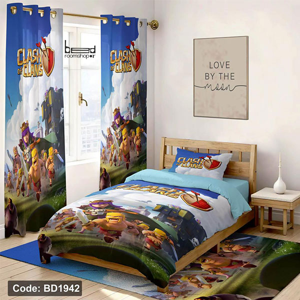 Clash of Clans Gaming Bedspread روتختی گیمینگ کلش آف کلنز